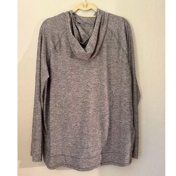 Athleta Pacifica Illume Lightweight UPF Jacket 1X Heather Gray - Picture 2 of 3